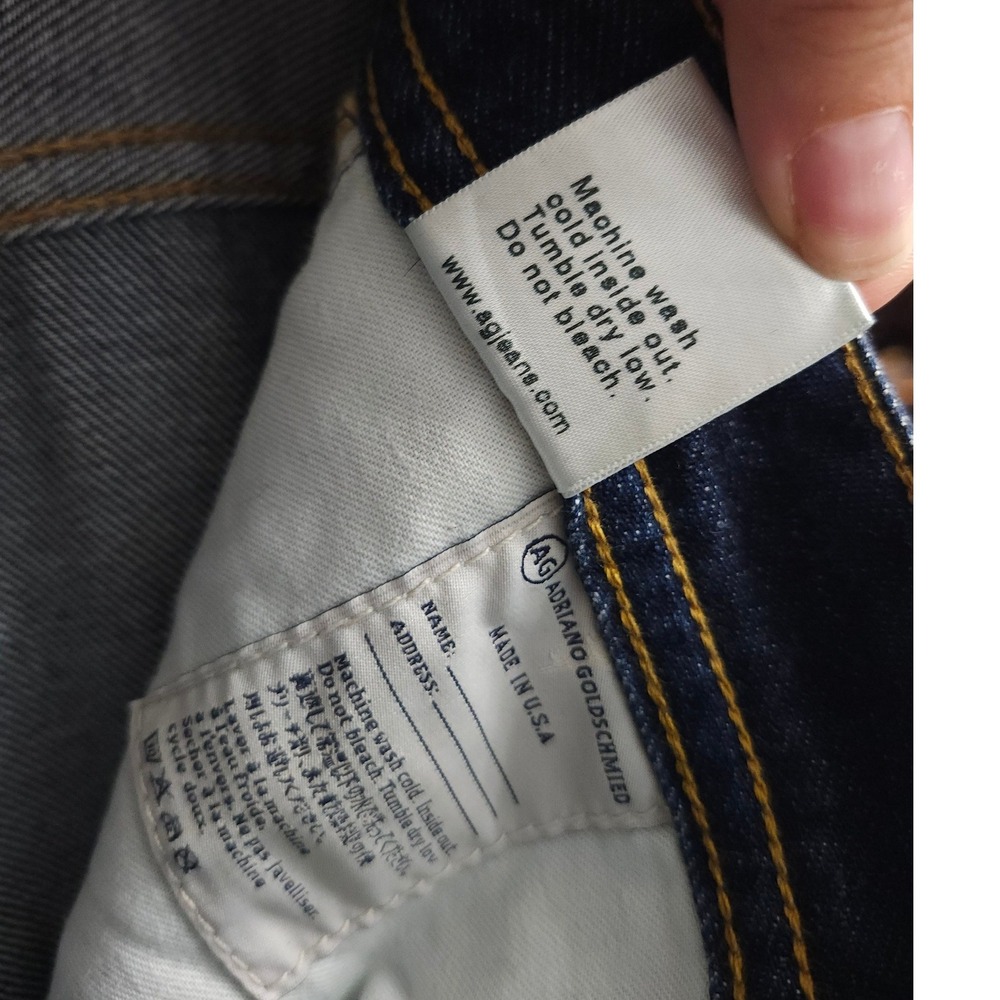 AG Adriano Goldschmied The Protege Straight Leg Jeans Dark Indigo Made in USA - Picture 9 of 12